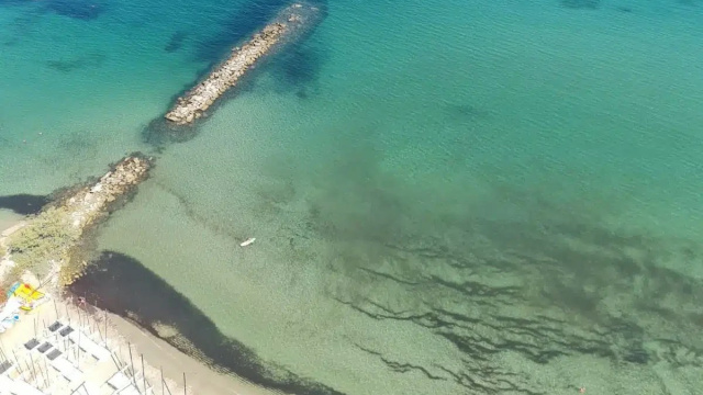 Plage de la Roya - départ de la randonnée